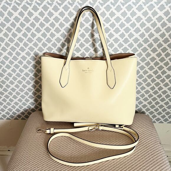 Kate Spade Harper Satchel Handbag with Strap, EUC! - Picture 4 of 11